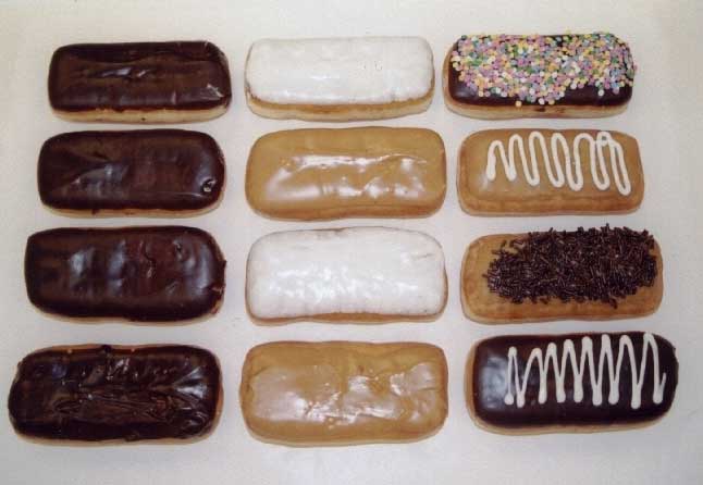 White Crm Fill Long John Donut
's photo